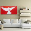 Schutzengel Bild auf Leinwand "An Deiner Seite" 100 x 50 cm – Bild 3