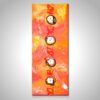 Original Bild im Asiatischen Design "Feeling" Orange Hochkant