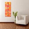 Original Bild im Asiatischen Design "Feeling" Orange Hochkant – Bild 3