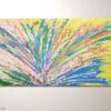 Abstrakte Moderne Kunst - Original Energiebild: "Color Fountain" in 100 x 50 cm