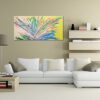 Abstrakte Moderne Kunst - Original Energiebild: "Color Fountain" in 100 x 50 cm – Bild 3