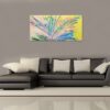 Abstrakte Moderne Kunst - Original Energiebild: "Color Fountain" in 100 x 50 cm – Bild 4