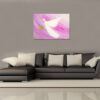 Abstraktes Engelbild mit lila - pink: "Dem Herzen folgen" 70 x 50 cm – Bild 4