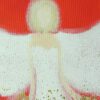 Schutzengel Bild auf Leinwand: "Engelenergie" 40 x 60 cm in Rot - Weiss – Bild 2