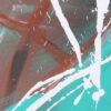 Abstraktes Wandbild in Braun - Türkis: "Expression" – Bild 2