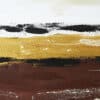 Minimalistisches Wandbild in Braun, Weiss, Gold: "Harmony" Original Stimmungsbild – Bild 2