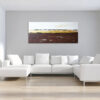 Minimalistisches Wandbild in Braun, Weiss, Gold: "Harmony" Original Stimmungsbild – Bild 4