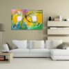 Bunte Moderne Kunst:  "I Live" Acrylbilder bunt – Bild 4
