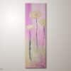 Abstraktes Acrylbild, Modernes Blumen Bild: "Mystic Flower" 30 x 90 cm