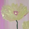 Abstraktes Acrylbild, Modernes Blumen Bild: "Mystic Flower" 30 x 90 cm – Bild 2