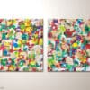 Acrylbilder Bunt "Wild Emotion" Original Wandbild