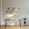 Bunte Acrylbilder kaufen - Buntes Gemälde auf Leinwand "Color Fun" – Bild 5