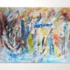Buntes Acrylbild Gross xxl Leinwand Handgemalt Gemälde