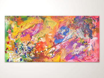 Buntes Acrylbild Gemälde Wohnzimmer Büro