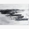 Modernes Puristisches Minimalistisches Original Bild in Schwarz Weiss Grau, Handgemalt auf Leinwand