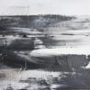 Wandbild in Schwarz-Weiss, Handgemaltes Kunstwerk: "Pure" - Minimalistisch – Bild 3