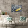 Original Wandbild mit Schwarz Gold- Original Leinwandbild "Modern Disruption" Gemälde in Acryl – Bild 4