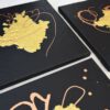 Bilder in Schwarz Gold - "Motivation" Wandbilder modern, Abstrakte Kunst gemalt – Bild 2