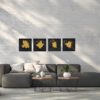 Bilder in Schwarz Gold - "Motivation" Wandbilder modern, Abstrakte Kunst gemalt – Bild 6