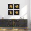 Bilder in Schwarz Gold - "Motivation" Wandbilder modern, Abstrakte Kunst gemalt – Bild 7