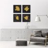 Bilder in Schwarz Gold - "Motivation" Wandbilder modern, Abstrakte Kunst gemalt – Bild 8